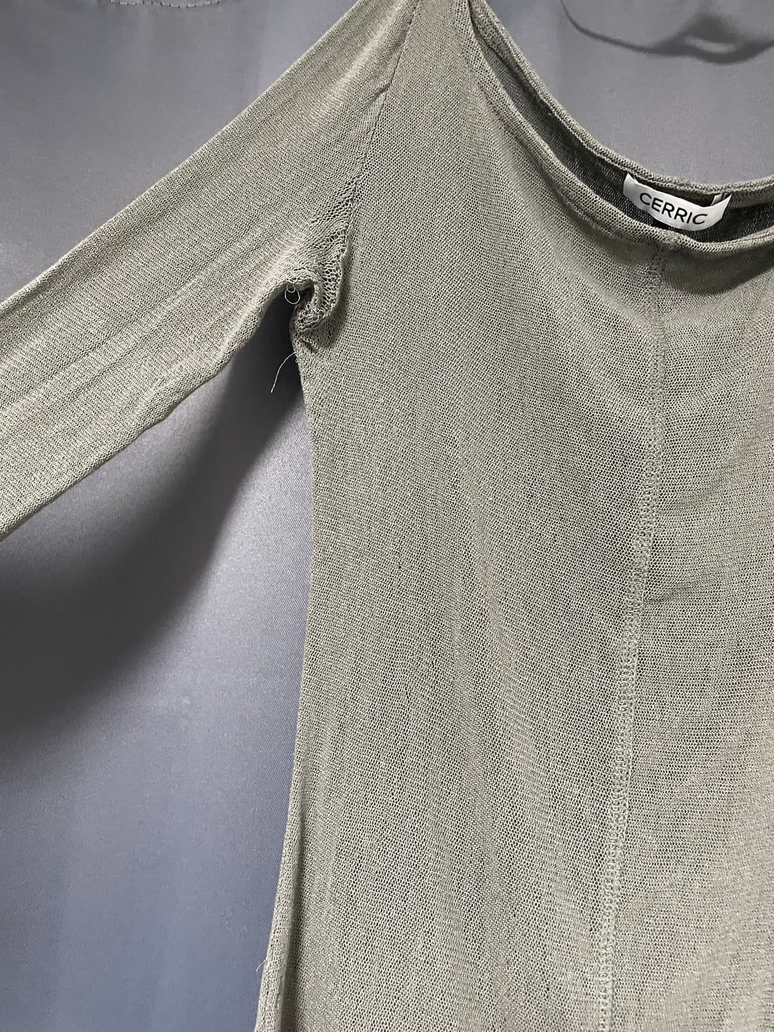 세릭 see-through round top / dark gray 상품이미지6