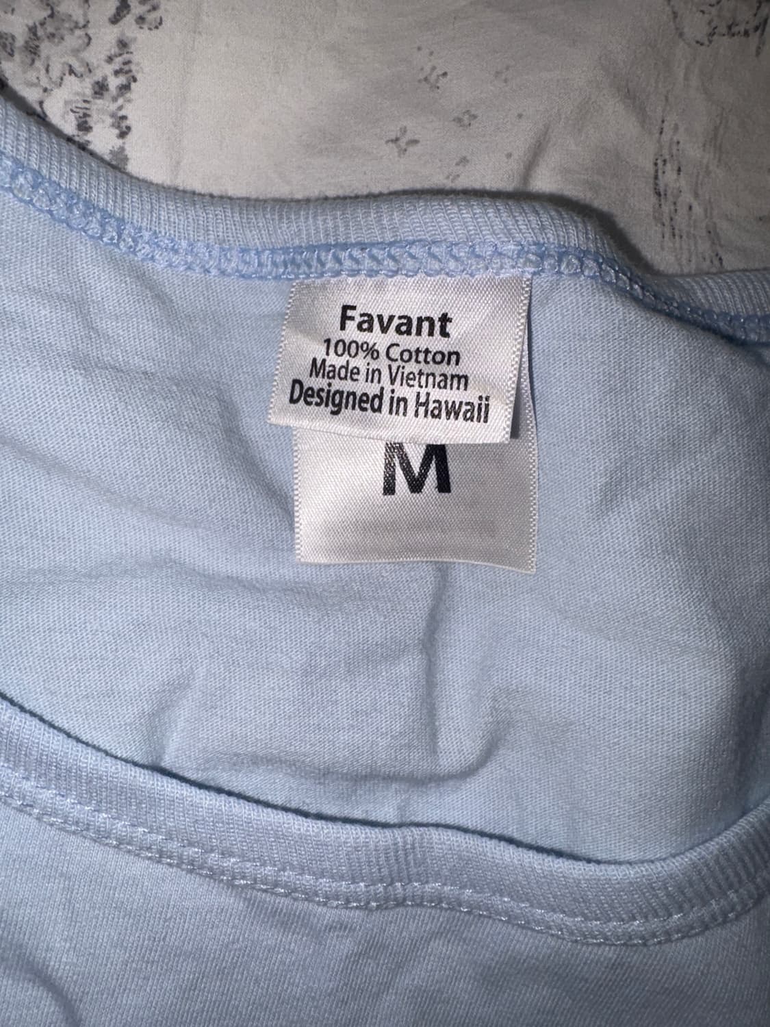 하와이안 반팔 티 소라 하늘색 모리걸 상품이미지3