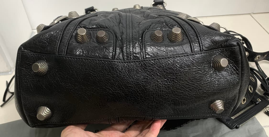 발렌시아가 르카골 미디엄 토트백 숄더백 블랙 레더 가방 미디움 상품이미지4