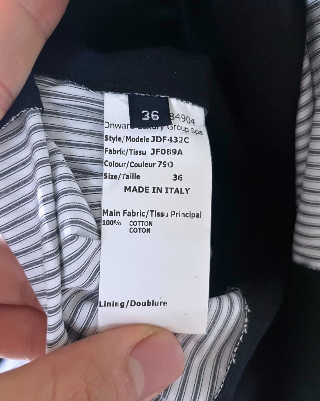 [made in italy]Jil sander navy 셔츠 믹스 원피스 상품이미지5