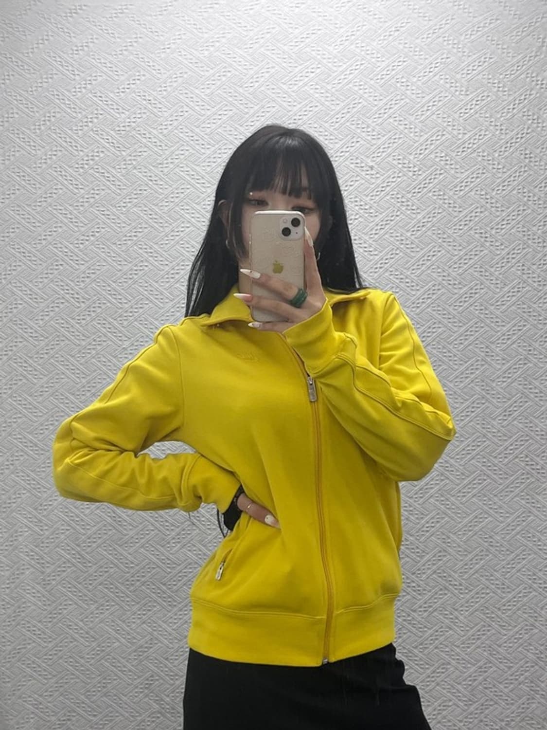 나이키 레트로 Y2K 00's 머스타드 옐로우 져지 집업 M C09374 상품이미지1