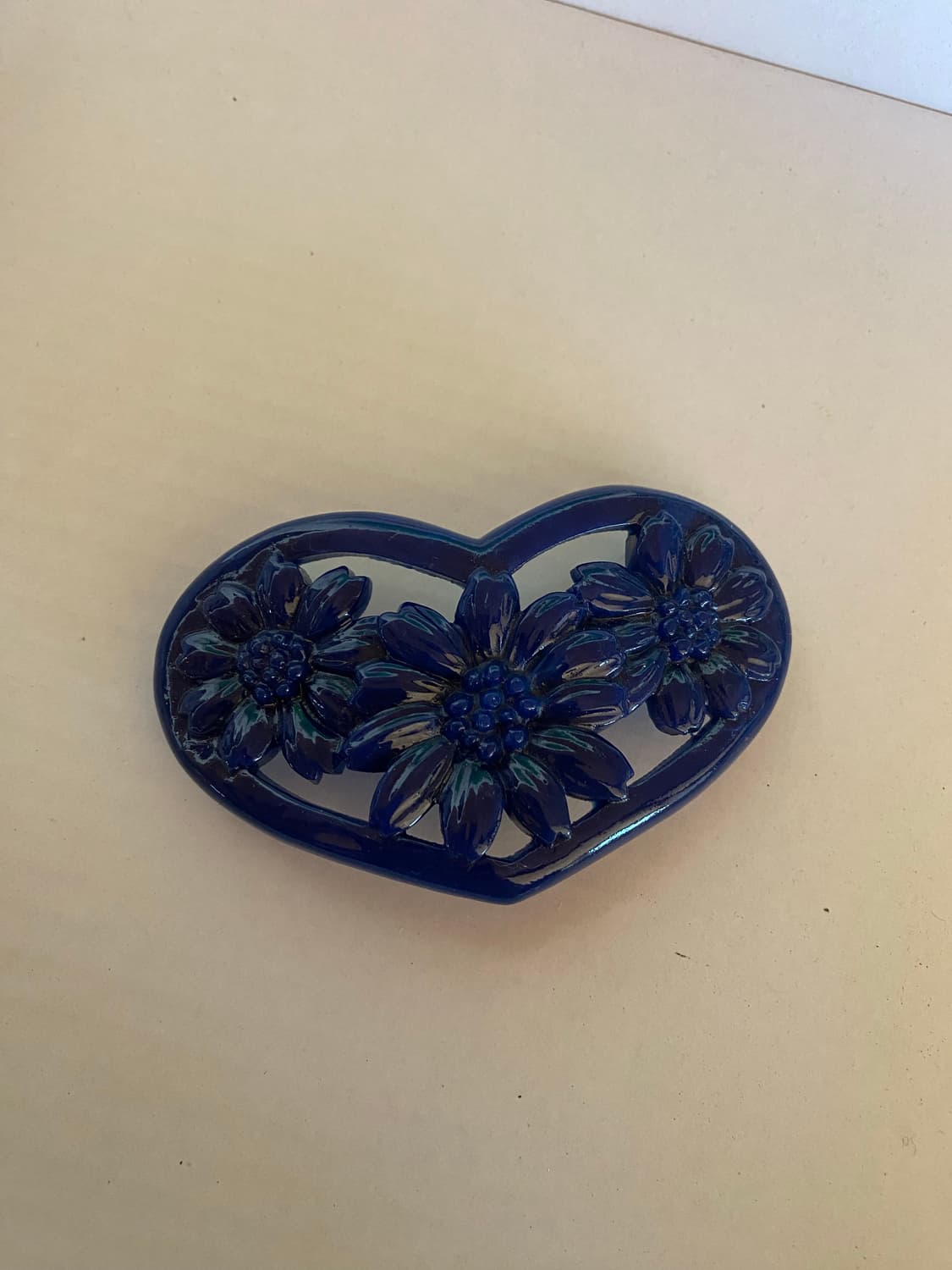 블루 하트 헤어핀 수입 빈티지 상품이미지1