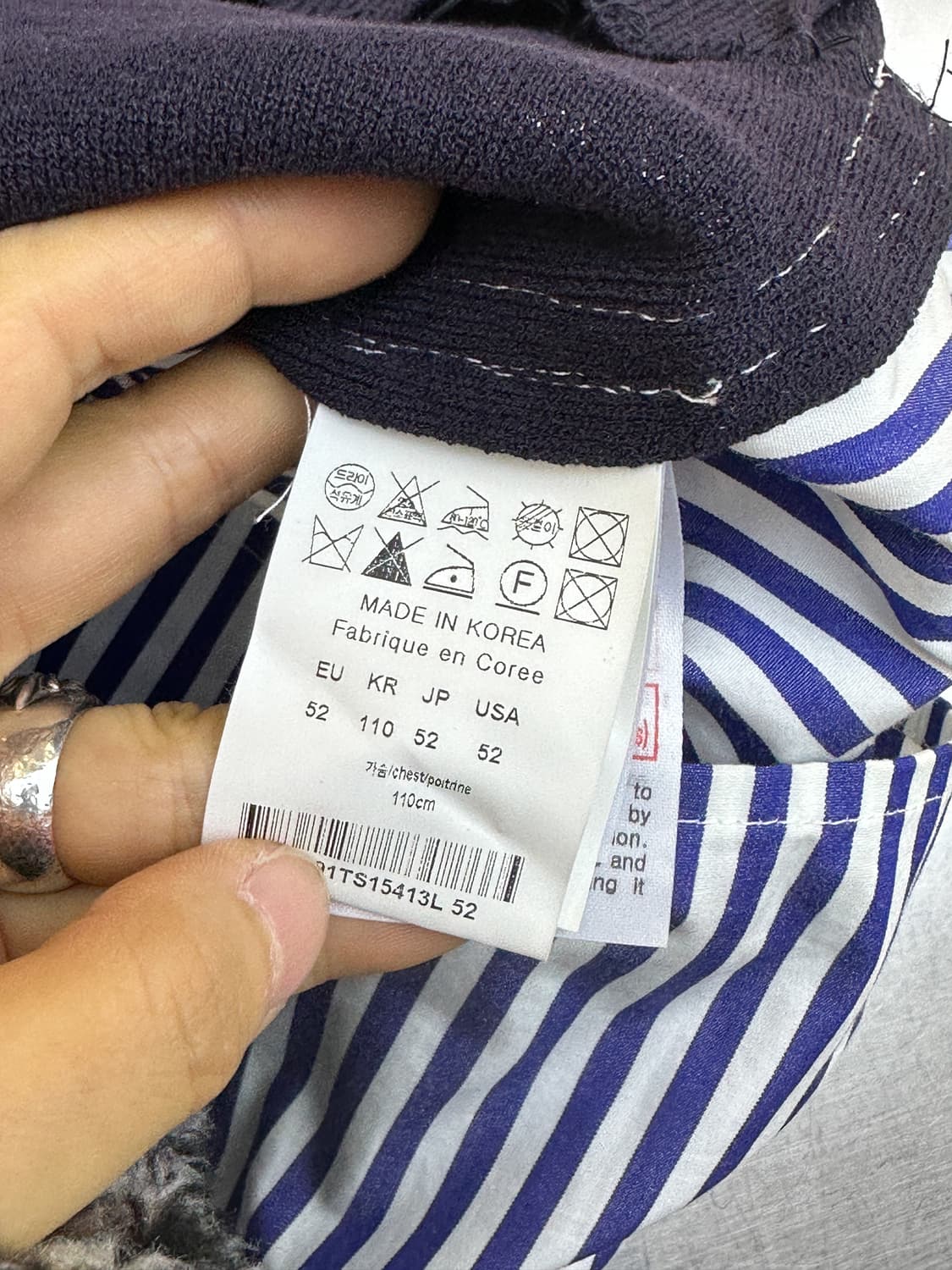 솔리드 옴므 19ss 스트라이프 레이어드 니티드 셔츠 상품이미지6