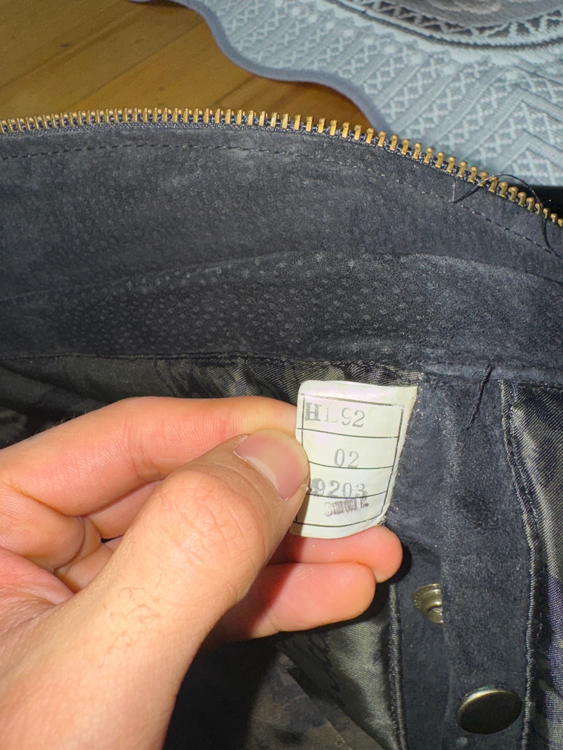 90s 할리 데이비슨 v-twin 스웨이드 레더 자켓 상품이미지4