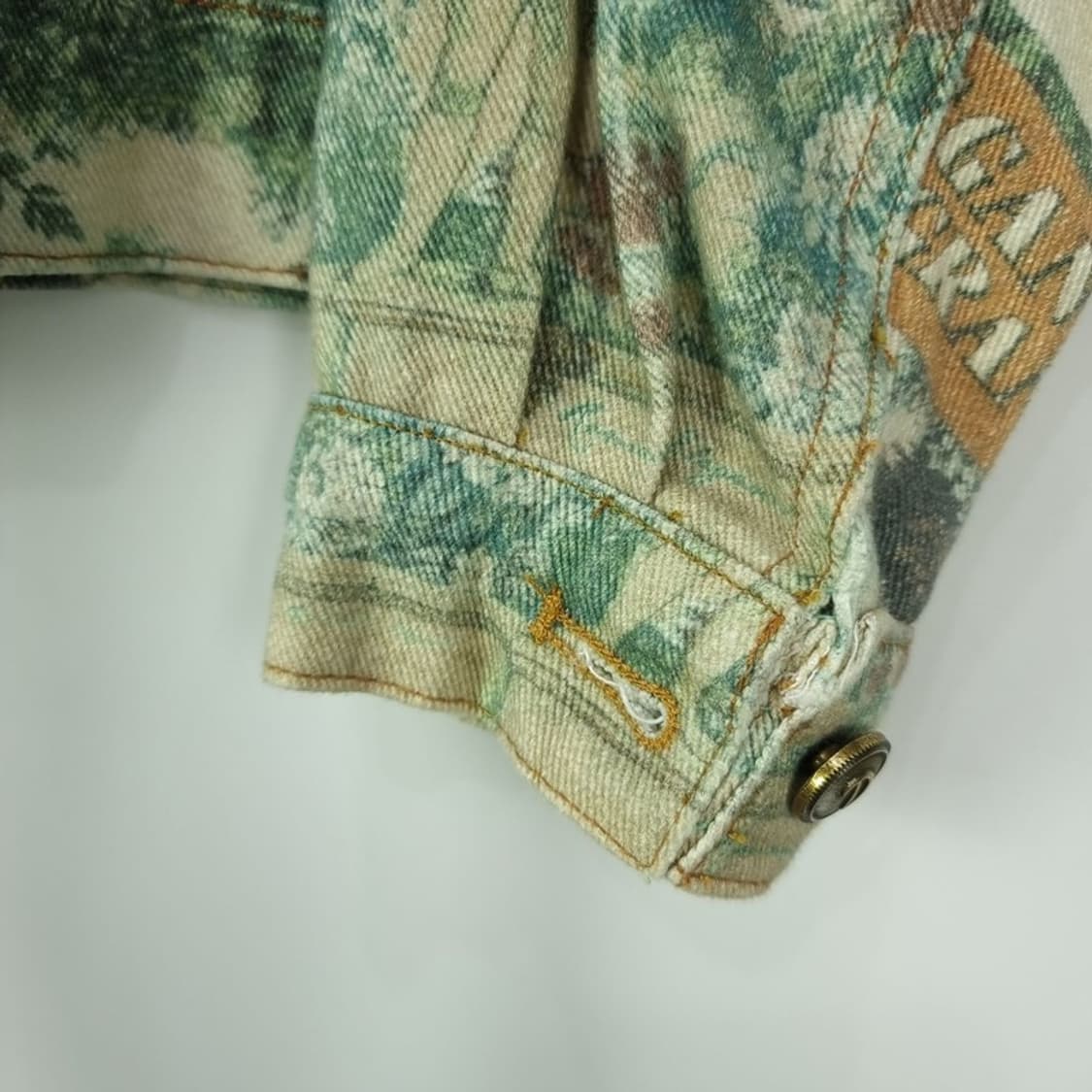 [일본빈티지] 에스닉 패턴 레이스 카라 오버핏 트러커 자켓 M18777 상품이미지6