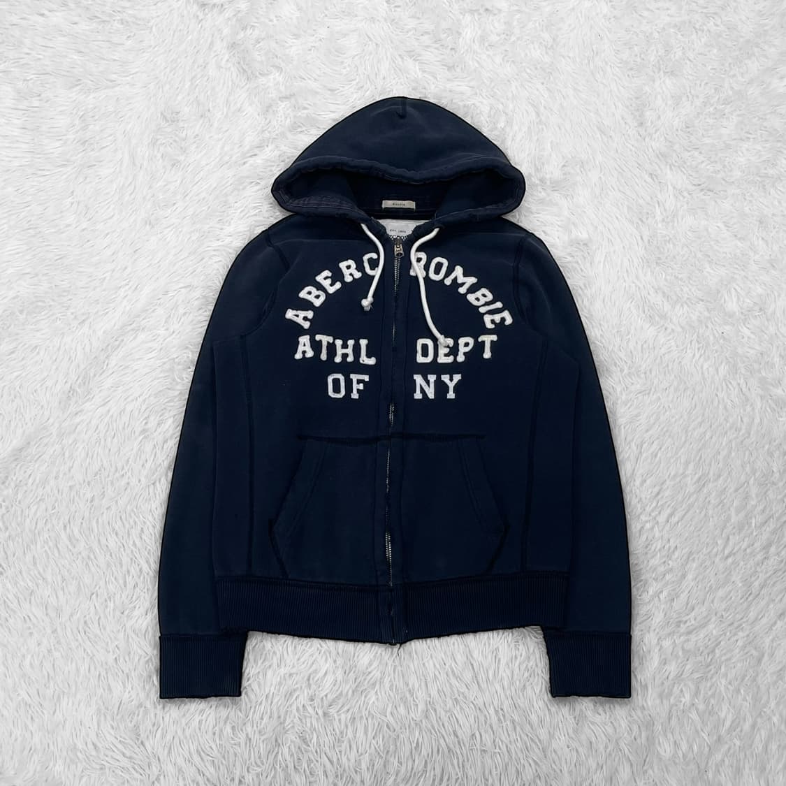 아베크롬비 아치 로고 후드집업 네이비 상품이미지2