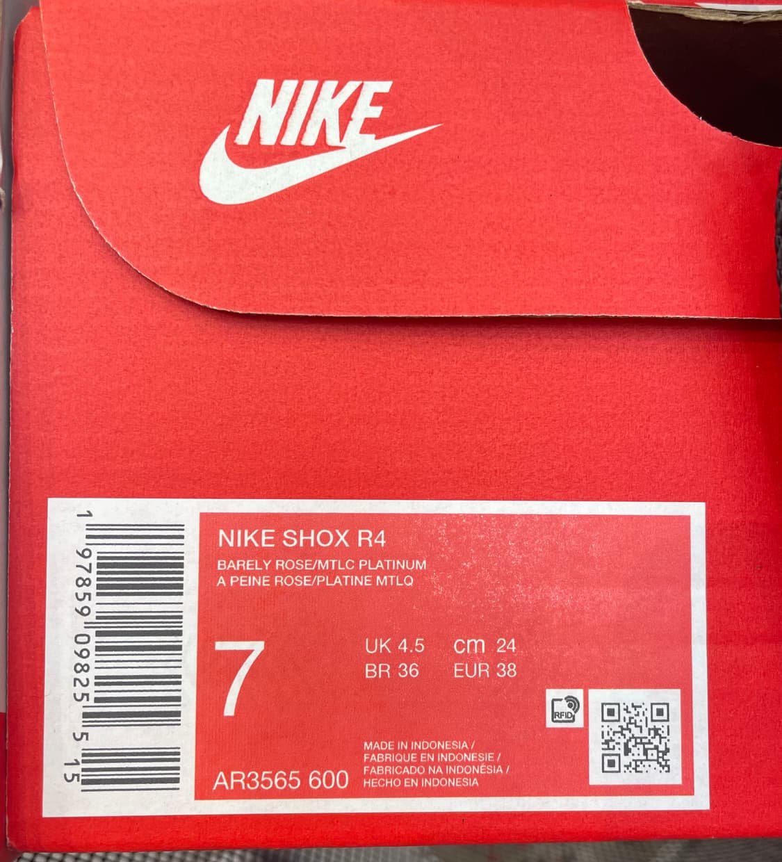 나이키 삭스 R4 우먼스 베얼리 로즈 7(240) 상품이미지6