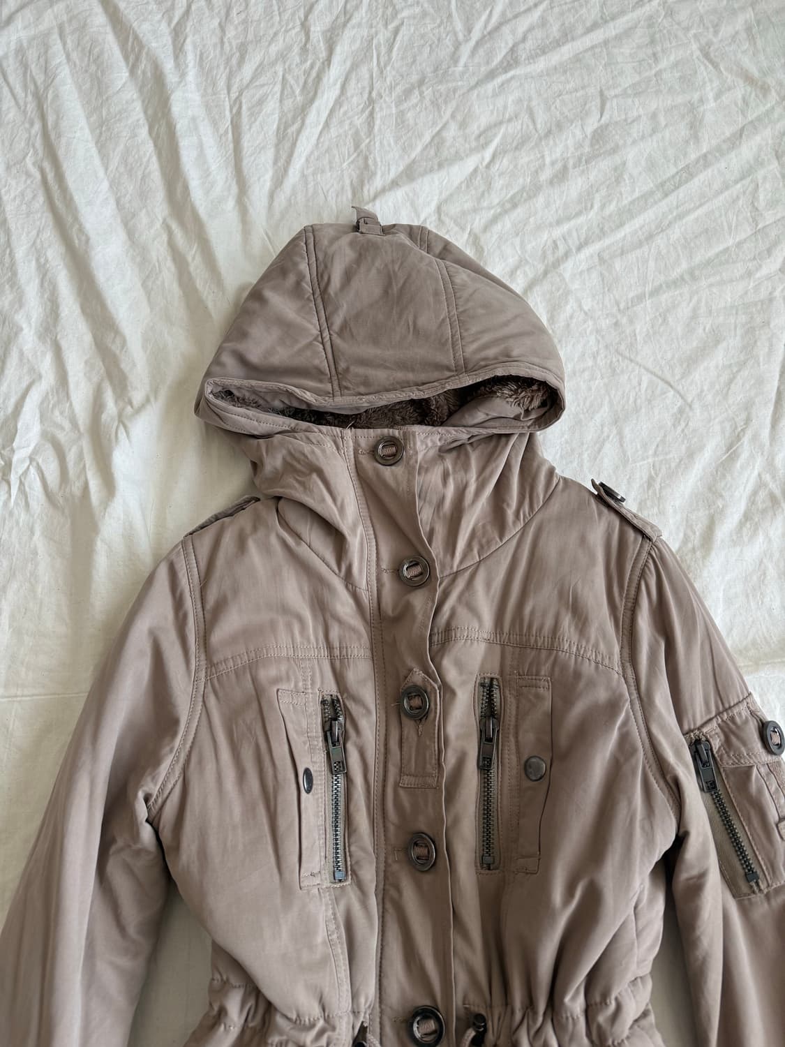 베이지 와투케 야상집업 상품이미지4