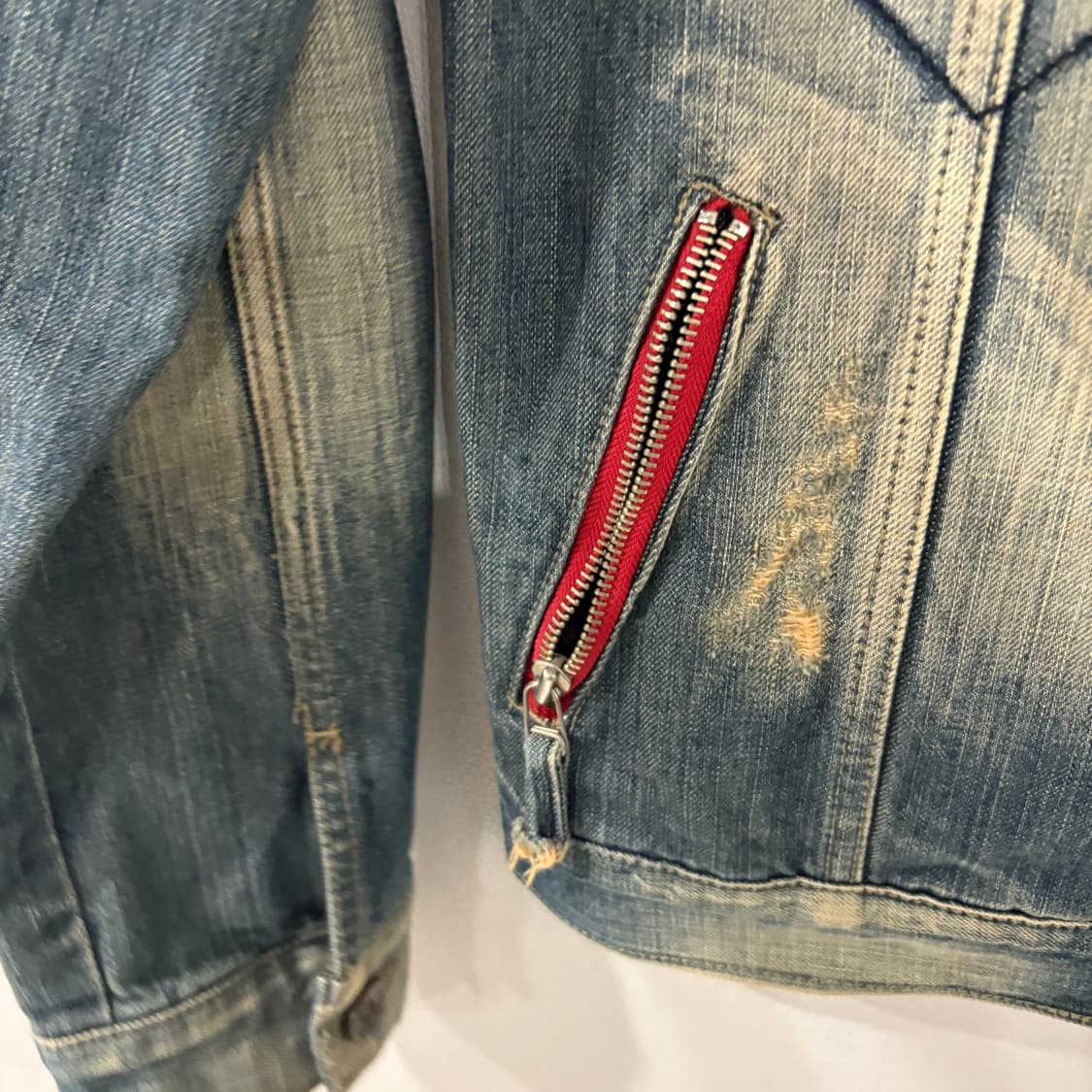 CONYCUNY 빈티지 워싱 데님 자켓 M 상품이미지4