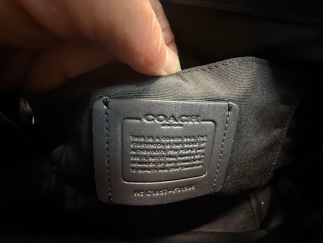 코치 블랙  화이트 가죽 3way 턴록 백팩 상품이미지8