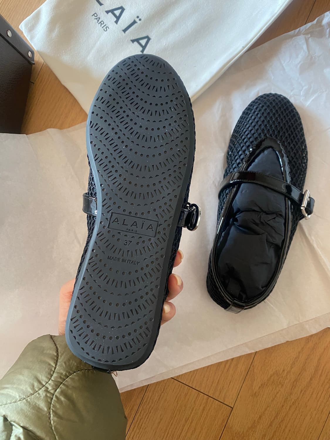 알라이아 피시넷 블랙 37사이즈 정품 새상품 상품이미지2