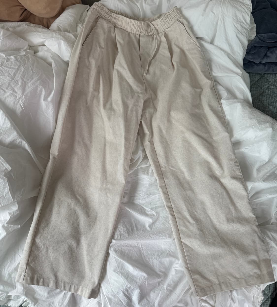 와이드 원턱 린넨 팬츠 상품이미지1