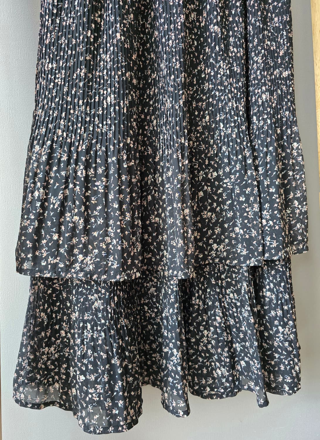 HK WORKS LONDON 플라워 티어드 플리츠 롱스커트 상품이미지3