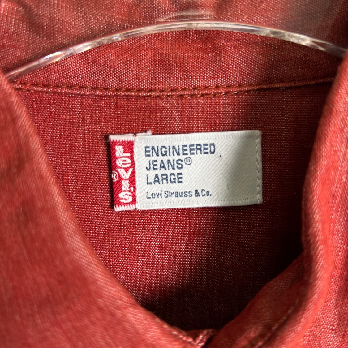 리바이스 엔지니어드 진 코튼 린넨 셔츠 L 상품이미지3