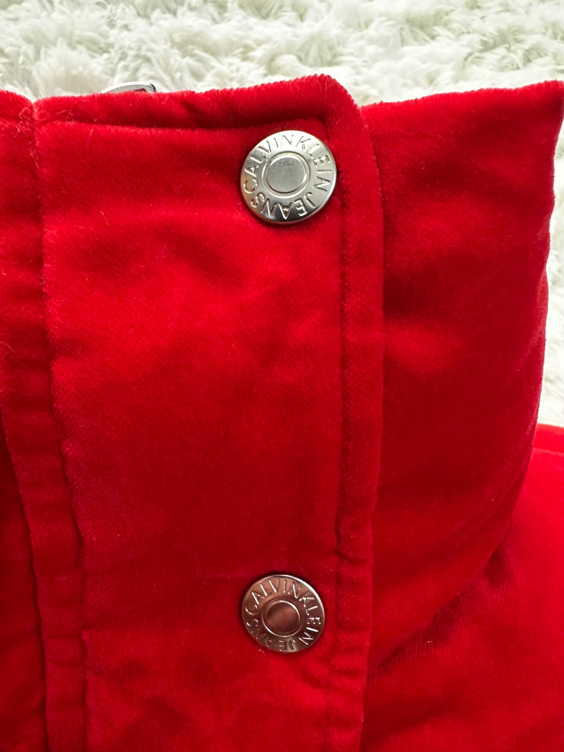캘빈클라인 진 벨벳 여성 패딩 160/76A 상품이미지5