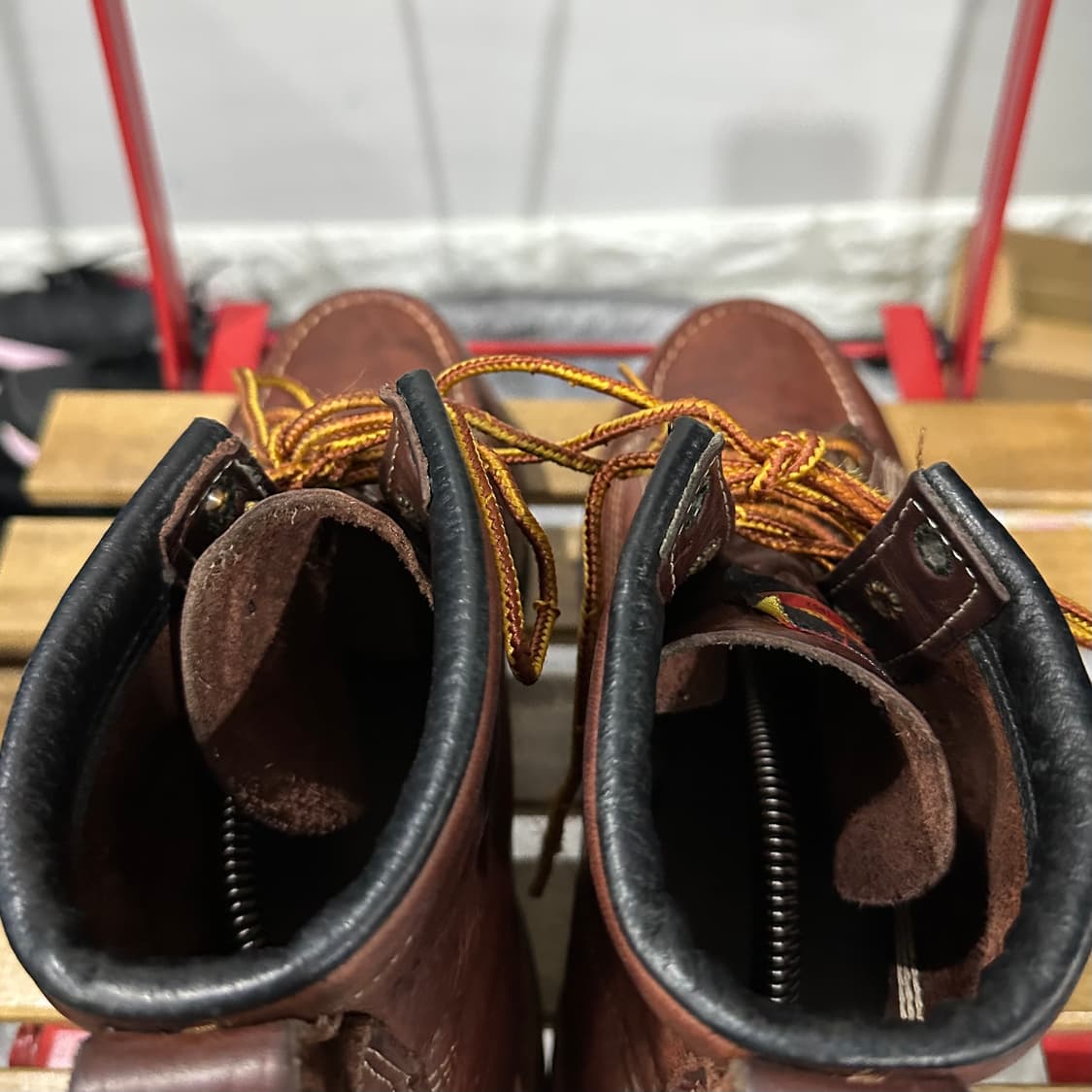 US9 270) 쏘로굿 워커 남성 남자 부추 목토 레더 브라운 상품이미지5