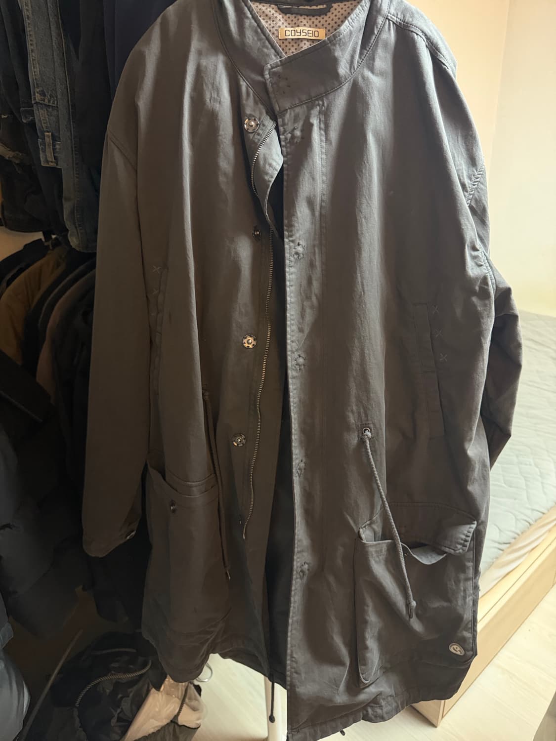 Coyseio 밀리터리 자켓 차콜 코이세이오 야상 상품이미지2
