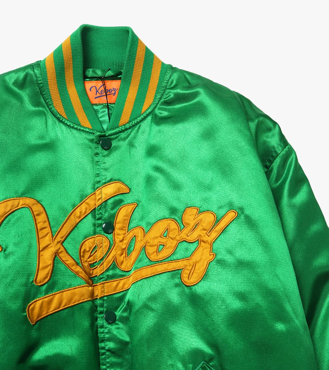KEBOZ - SATIN VARSITY JACKET 상품이미지4