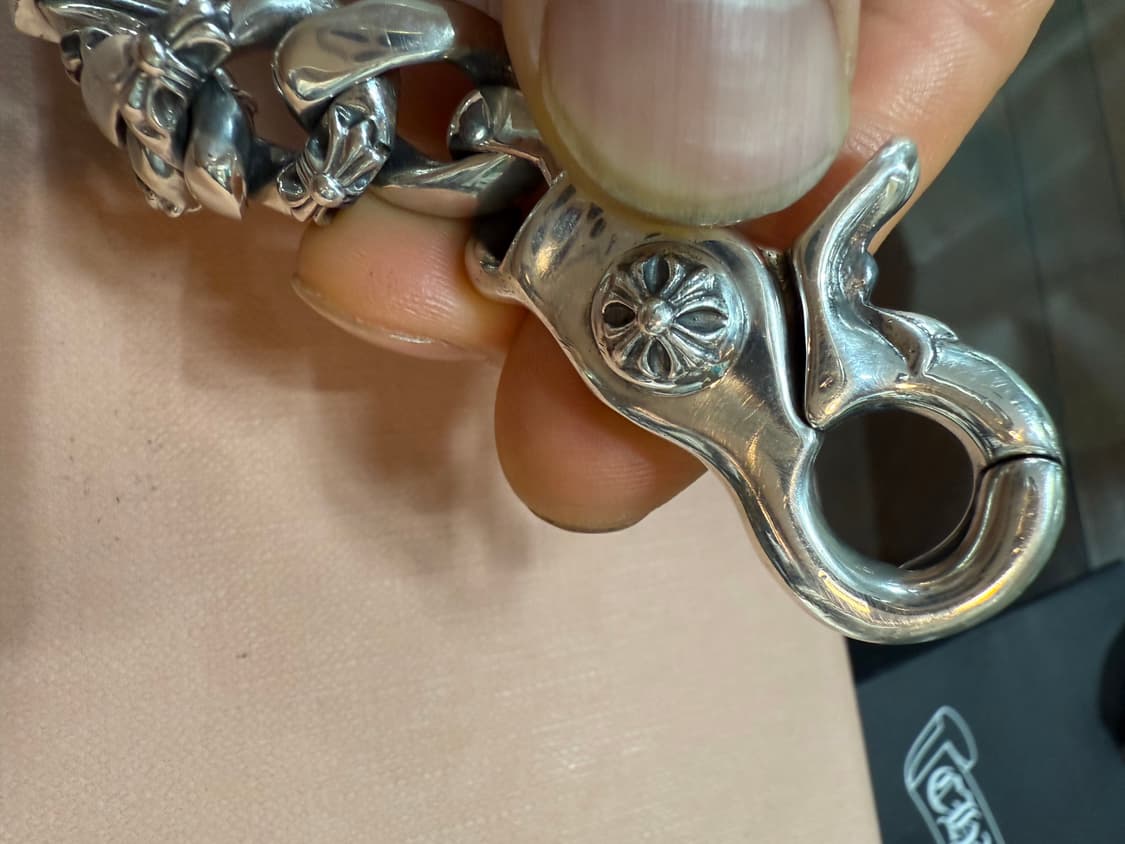 크롬하츠 정품 플로랄ID 9링크 집게펜시팔찌 팝니다.!! 상품이미지8