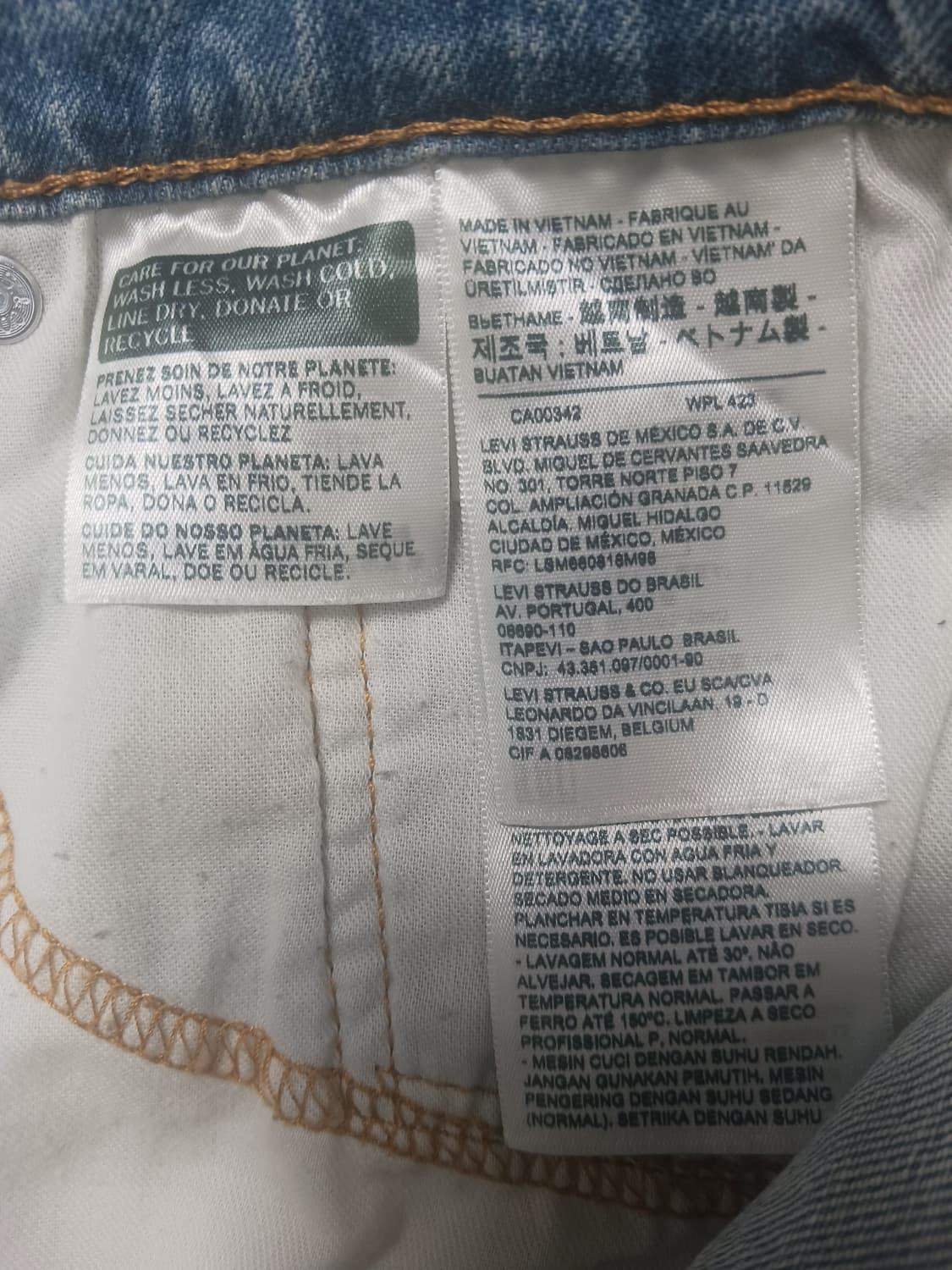 [36] 리바이스 502 연청 레귤러 테이퍼드진 청바지 상품이미지10