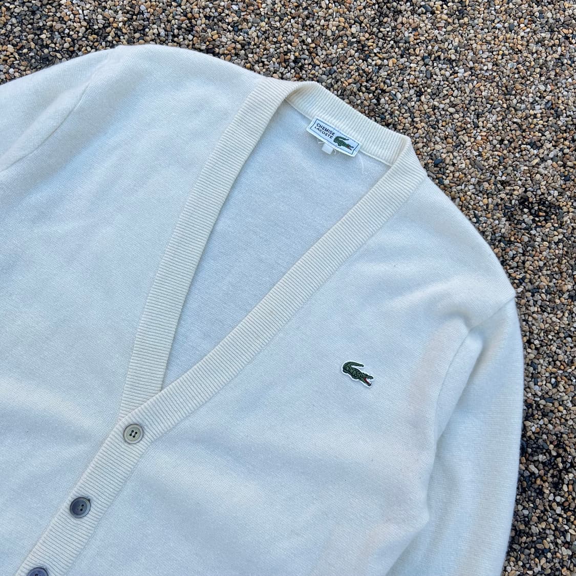 라코스테(LACOSTE) CHEMISE 옐로우 가디건 상품이미지2