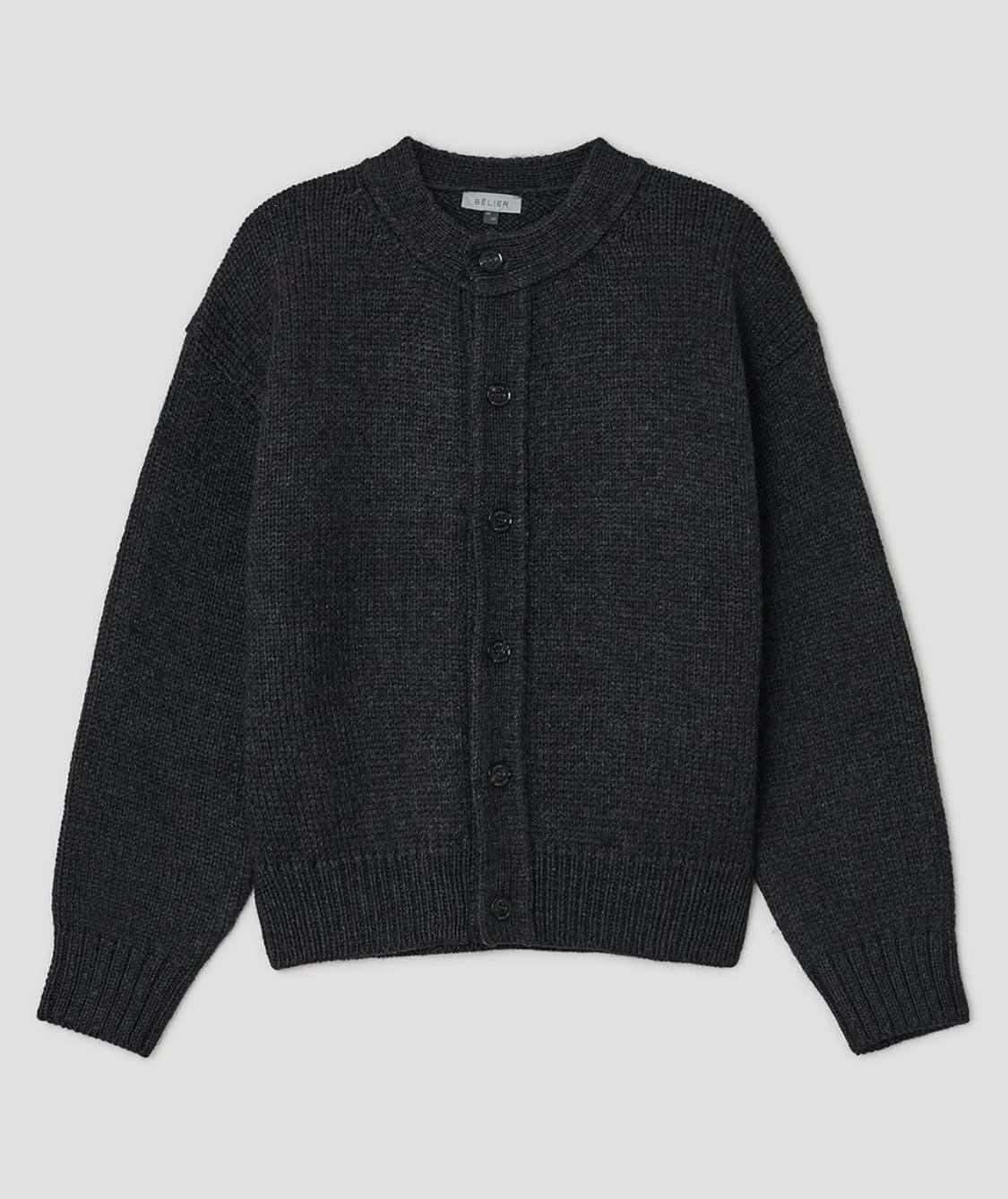 벨리에 아카이브 크루넥 가디건 차콜그레이 04(100) 상품이미지1