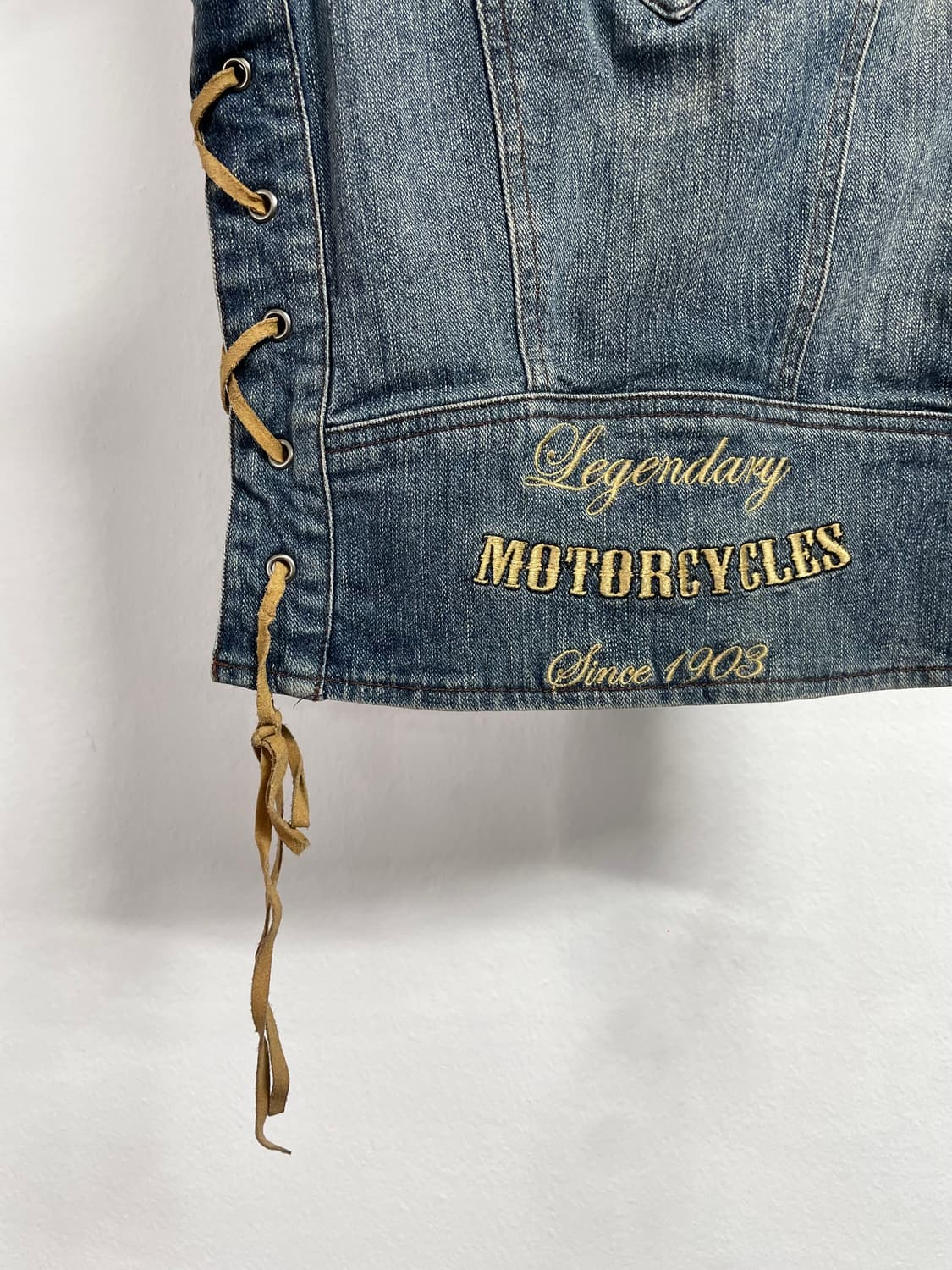 할리데이비슨 우먼 데님 집업 베스트 (on.303)   상품이미지5