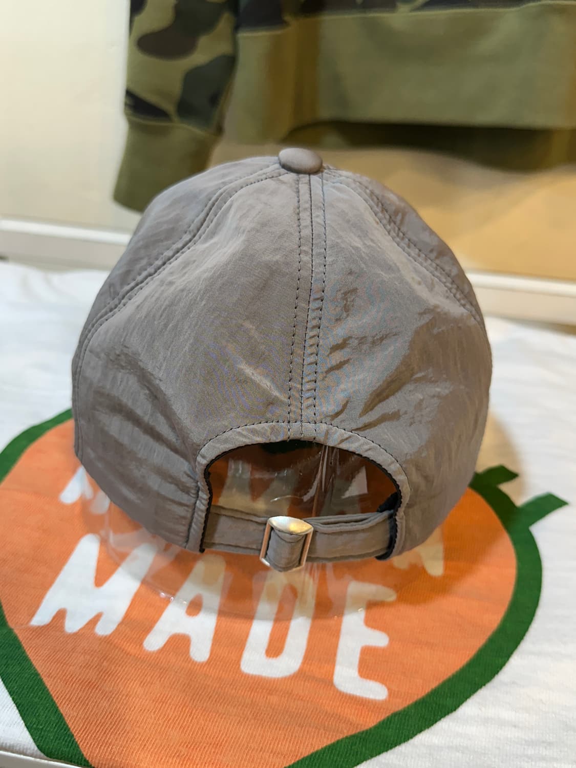 마뗑킴 크리스프 로고 볼캡 실버 상품이미지4