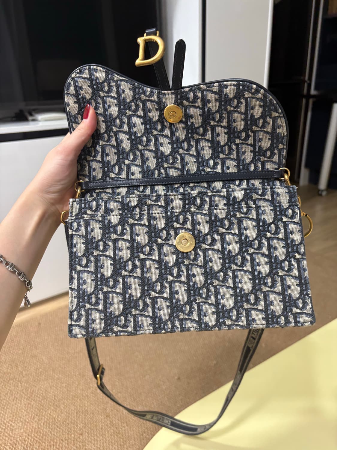 디올 새들 woc체인백 + 크로스끈 상품이미지7