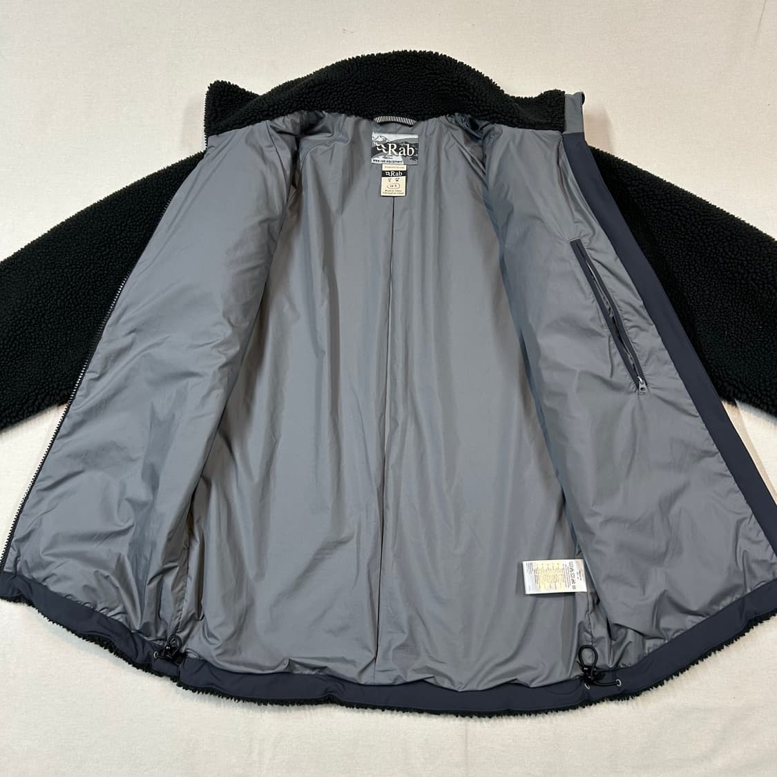 M) 랩 RAB 블랙 플리스 파일 자켓 상품이미지5