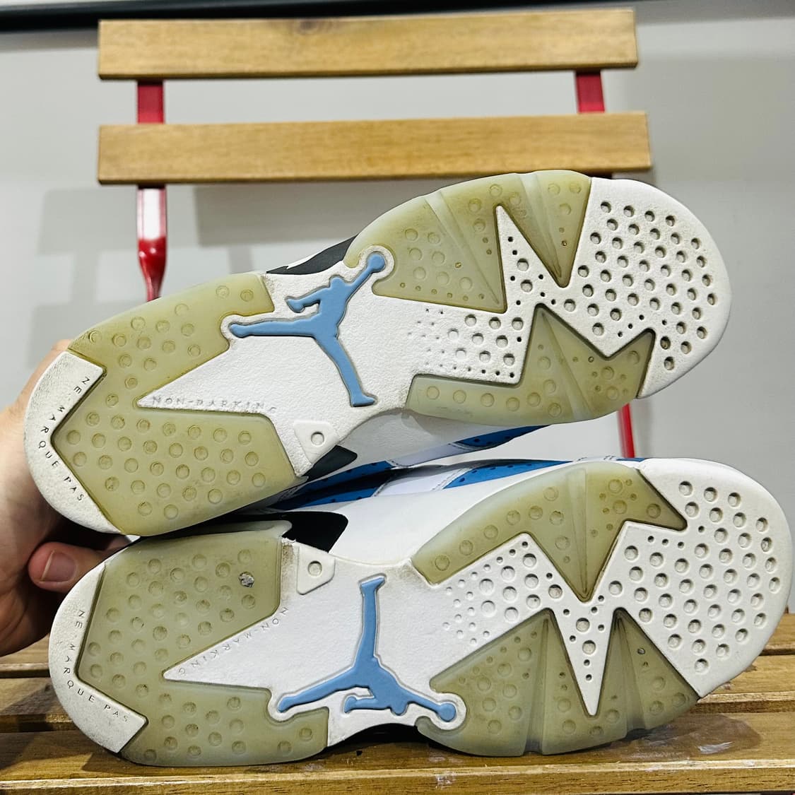 245) 나이키 운동화 여성 여자 에어 조던 6  유니버시티 블루 상품이미지6