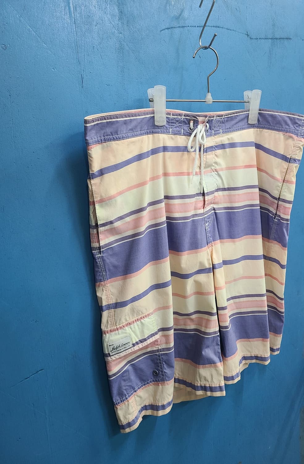 90s 빈티지 폴로 파스텔 반바지 수영복 상품이미지3