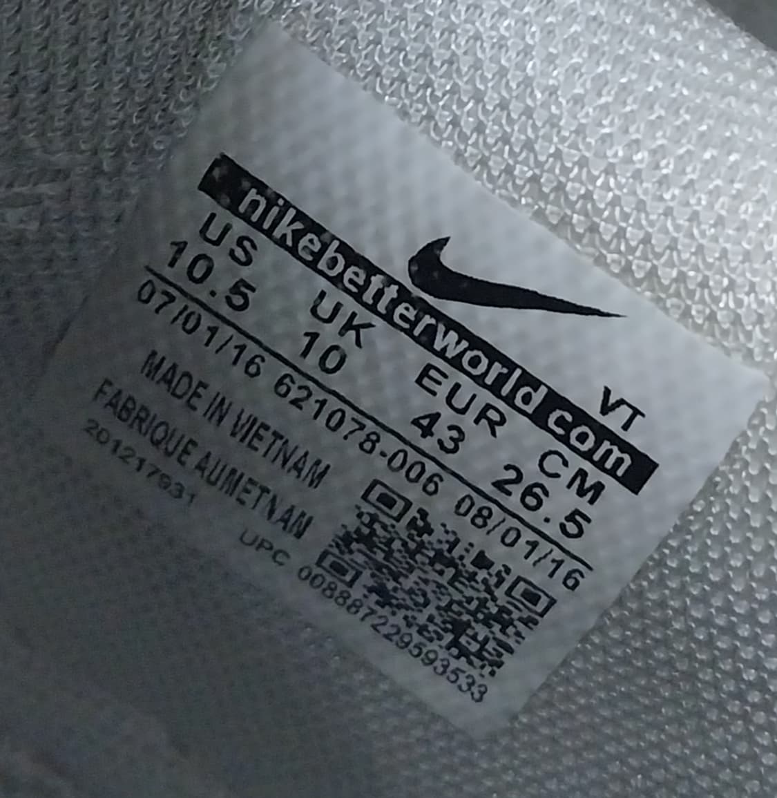 나이키 에어포스1 로우 265mm  (깔창분실) 상품이미지10