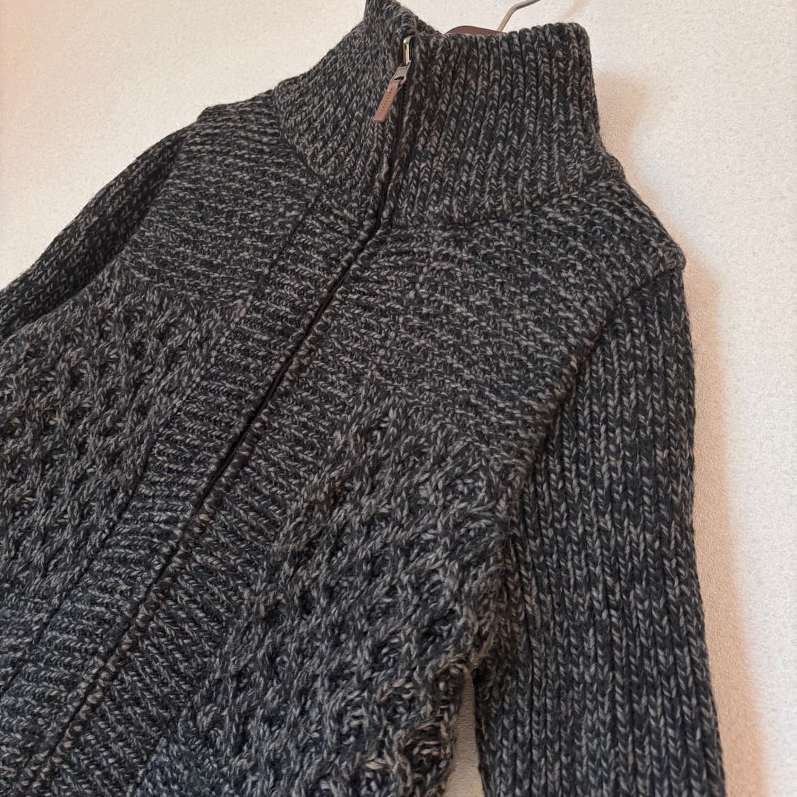 55 다운 패딩 안감 니트 집업 알파카 홈쇼핑 상품이미지6