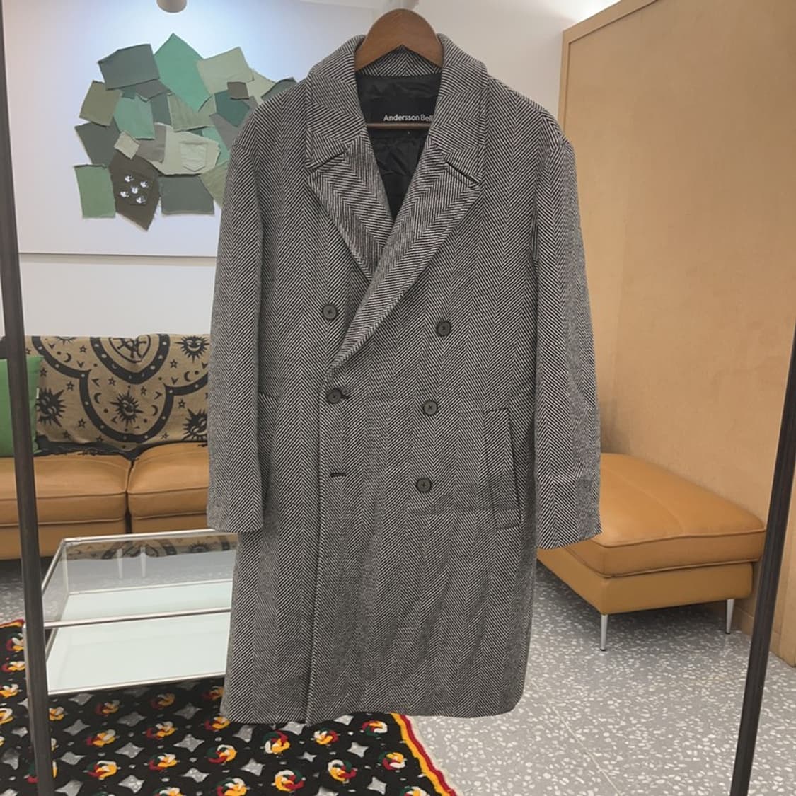 앤더슨벨 모던시크 울 캐시미어 헤링본 코트 S C07649 상품이미지3