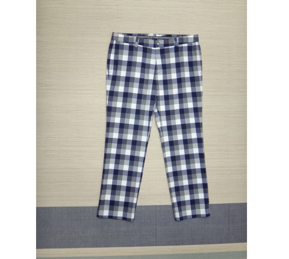 (35인치) MUNSINGWEAR 먼싱웨어 체크 골프팬츠 상품이미지1