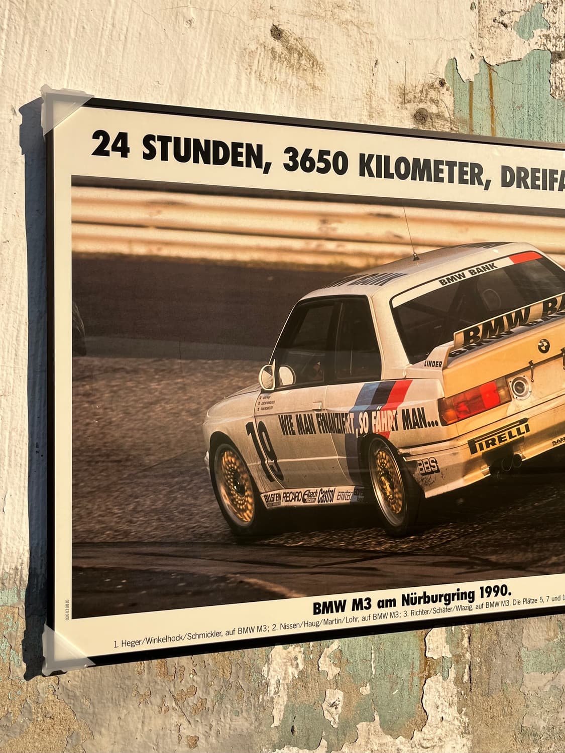 BMW M3 빈티지 포스터 (액자포함) 상품이미지2