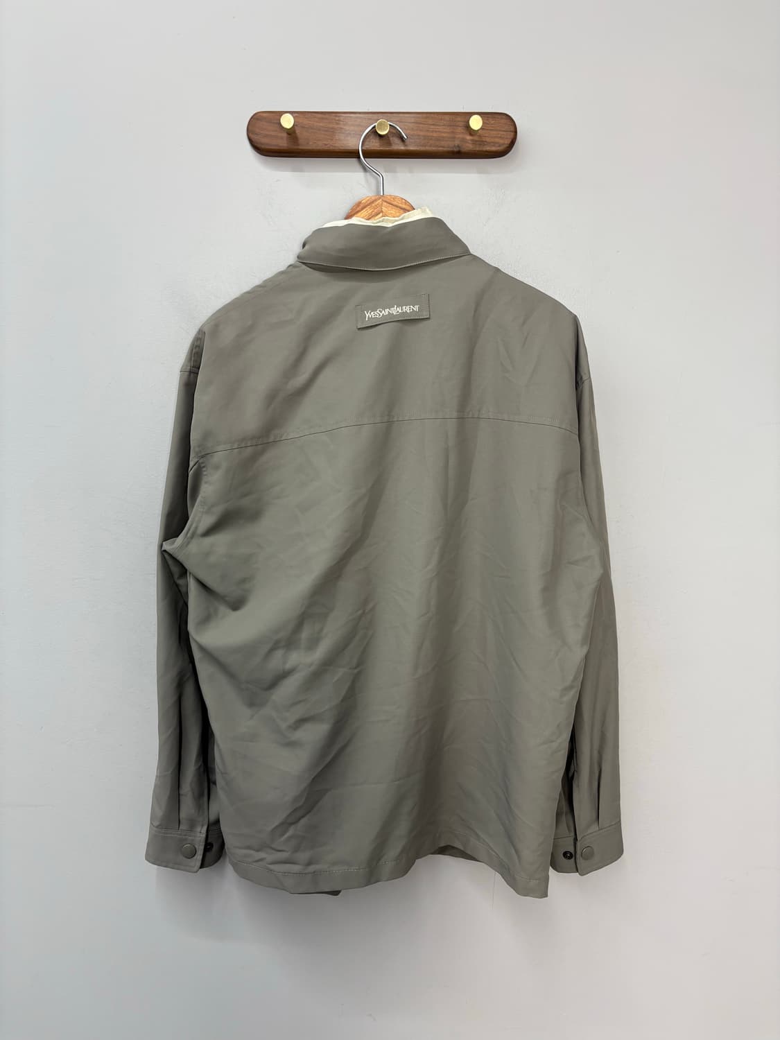 입생로랑 스몰로고 라이트카키 폴리자켓 A3098 상품이미지6