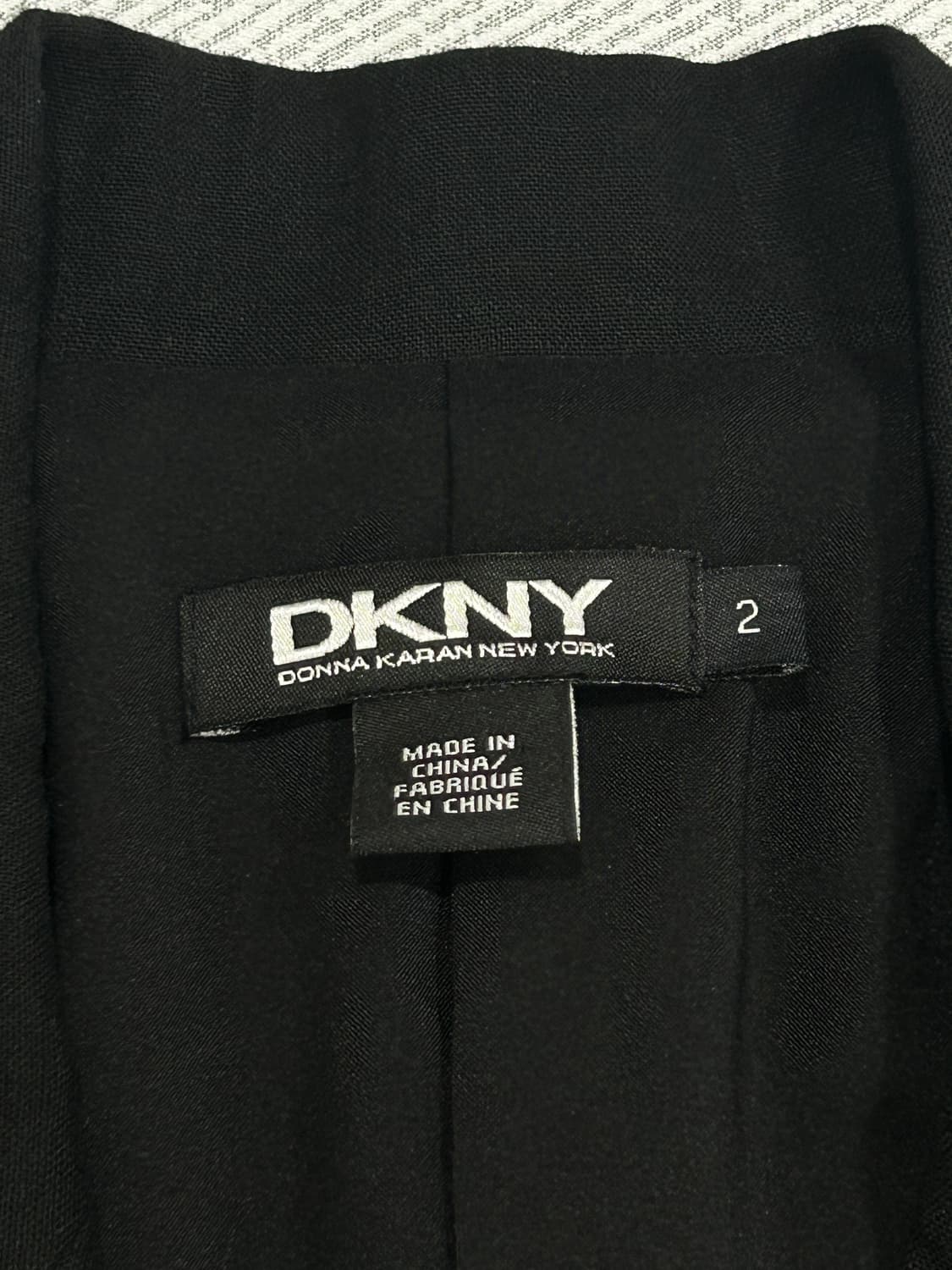 DKNY 리넨 캡소매 더블 버튼 자켓 블라우스 블랙 55 상품이미지6