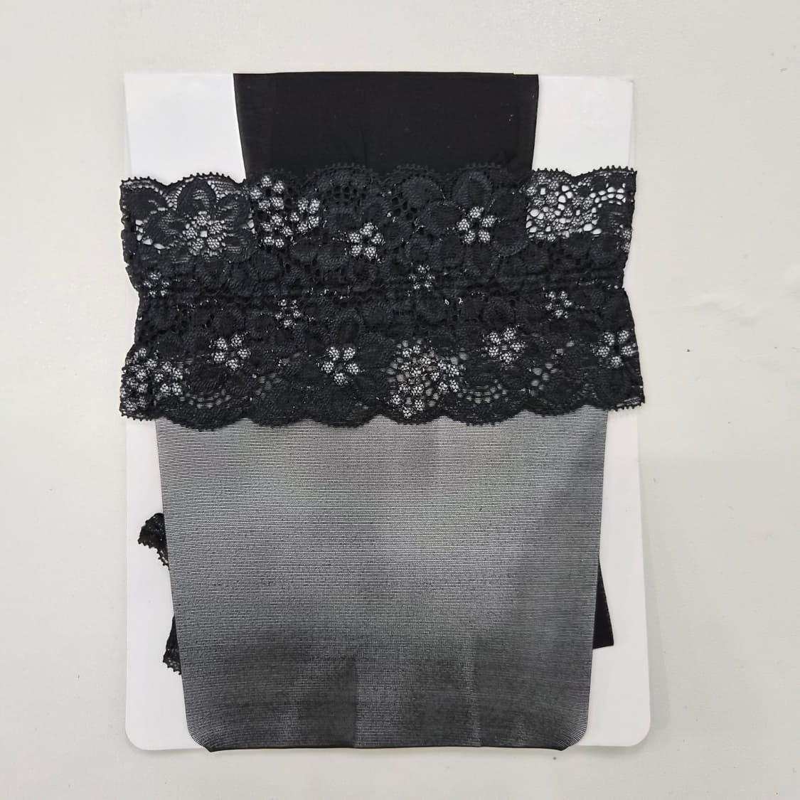 레이스 밴드 블랙 오버니삭스 스타킹 상품이미지1