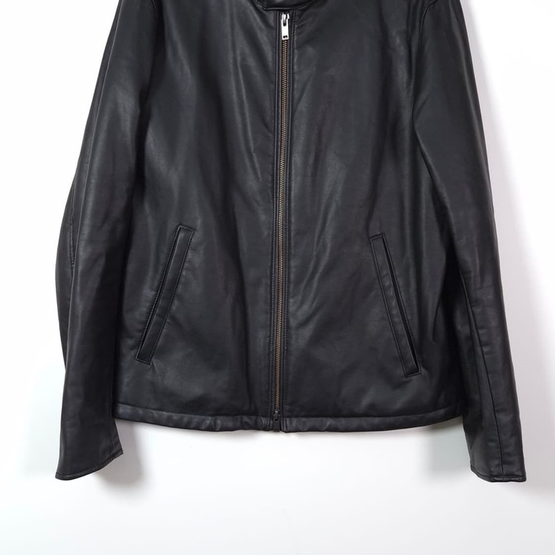 유니클로 페이크 레더 싱글 라이더 자켓 L 상품이미지3