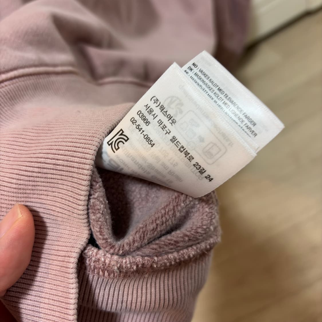 칼하트 피그먼트 핑크 맨투맨 스웨트 셔츠 상품이미지4