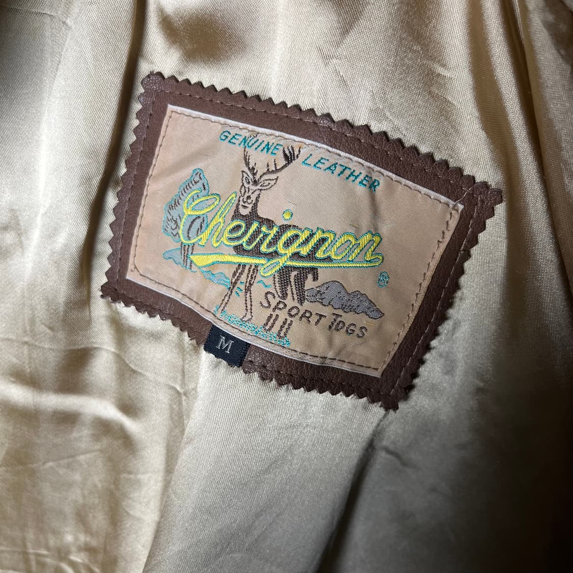 [Chevignon] 90's 쉐비뇽 A-2 리얼레더 자켓 (내피포함) 상품이미지5