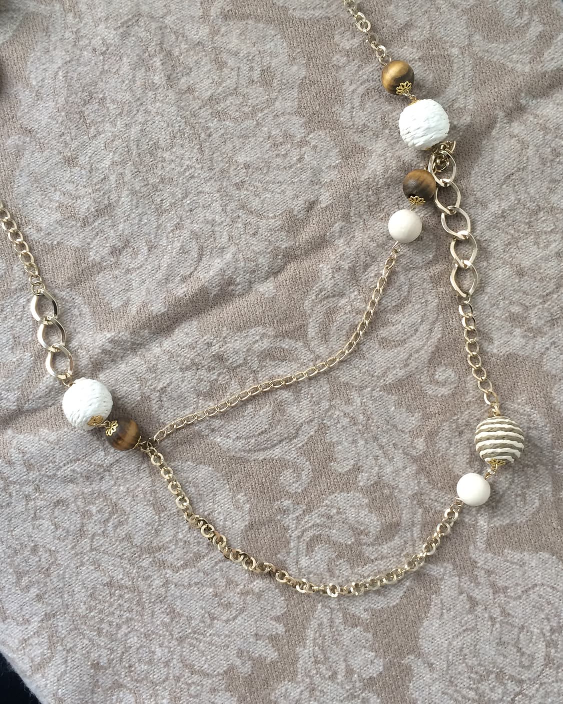 2way wood beads necklace 상품이미지8