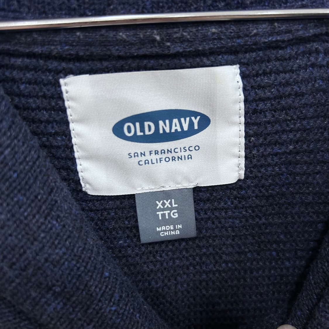 올드 네이비 숄카라 스트라이프 와플 니트 상품이미지3