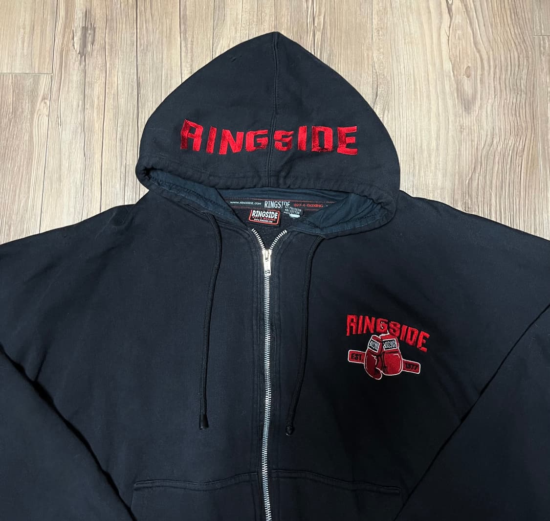 올드스쿨 럭비 블랙 후드티 상품이미지4