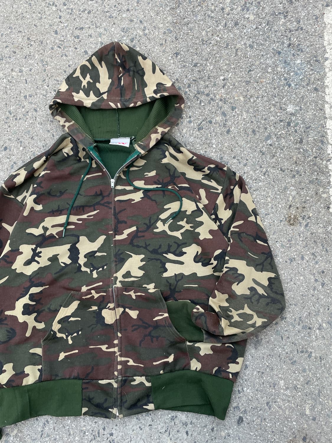 80~90s Camo Thermal Hood Zip(USA Made) 상품이미지3