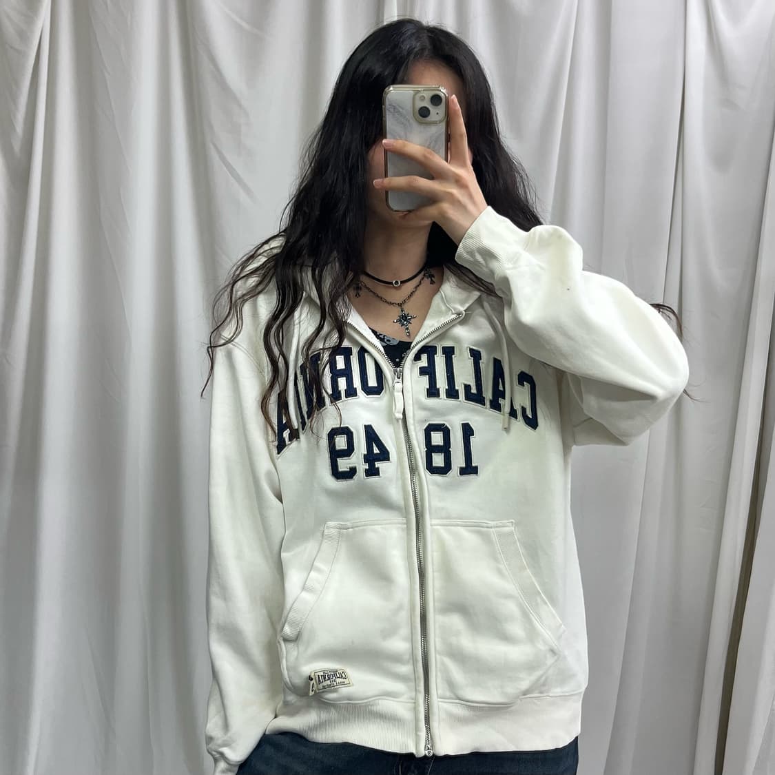 Who.A.U white hood zip-up 상품이미지2