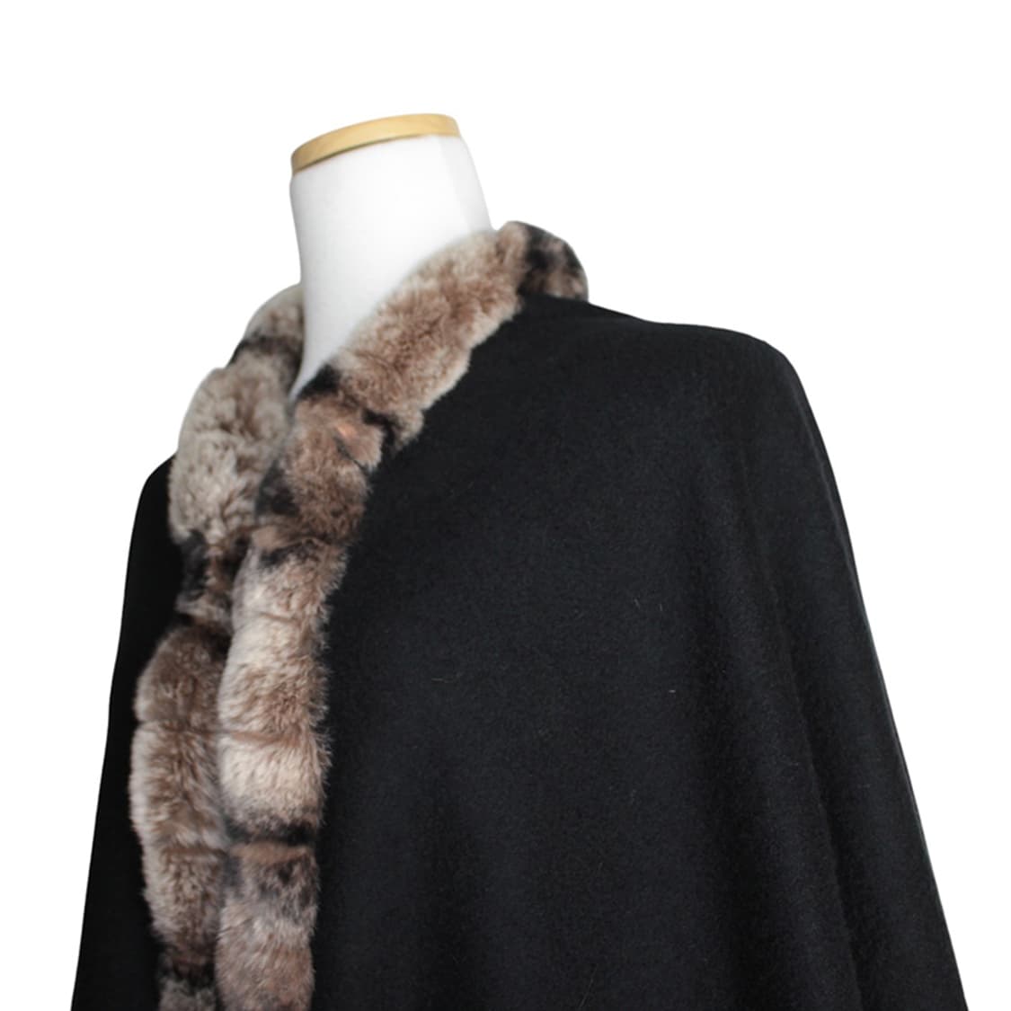 bellefennec 블랙 캐시미어 렉스퍼 케이프 ( 프리사이즈) 상품이미지4