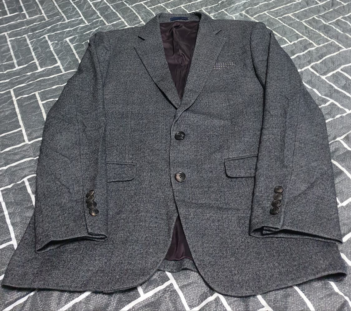 지오지아 울97% 수트핏 블레이저 미디엄그레이 (100) 상품이미지1